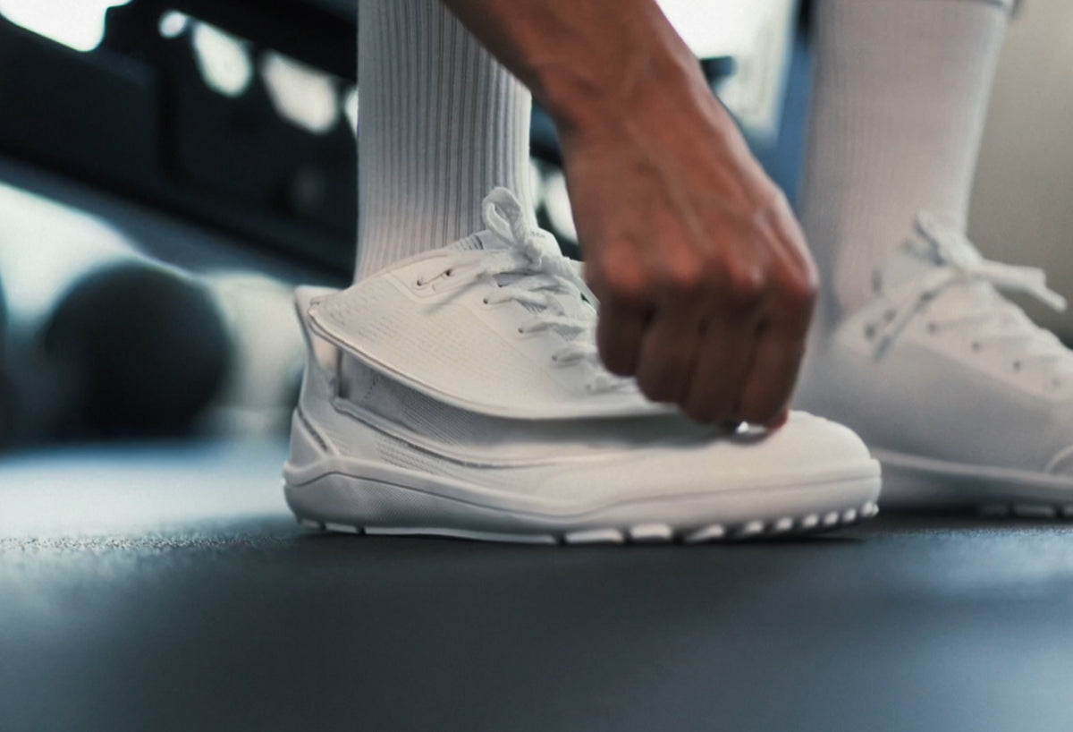 Putting your shoes on